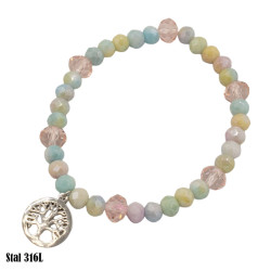 Bransoletka Stal 316L [srebrne drzewko szczęścia] - MF31537-4